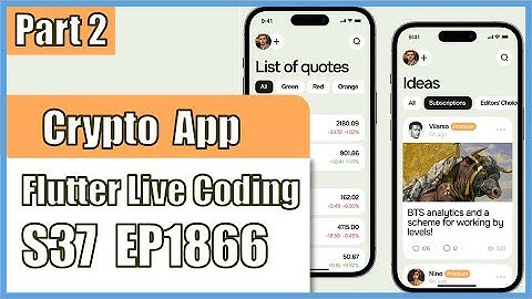[Flutter] Flutter Live Coding EP1866 (Crypto Trading App Part 2)