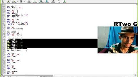 Ejercicio 1 | Operar dos cadenas en ensamblador | emulador 8086
