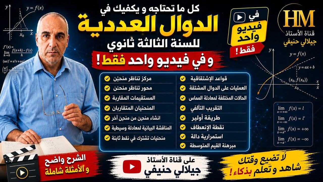مختصر الرياضيات للسنة الثالثة ثانوي