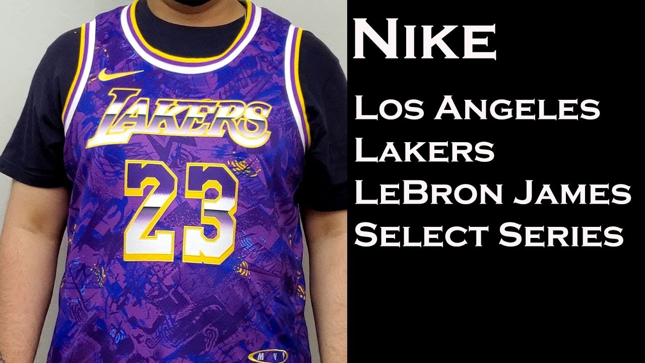 Nike, Shirts, Nike Nba Los Angeles Lakers Lebron James Select Series  Basketball Jersey Size M