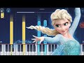 Disneys frozen  let it go  easy piano tutorial
