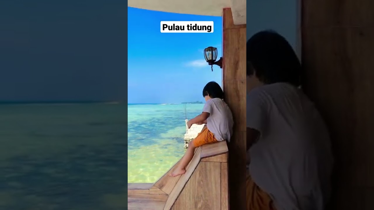 penginapanan dengan view terbaik di pulau tidung 🥰 #beach #island #tidung #vacation #sea