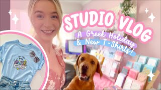 STUDIO VLOG | A Greek Island Trip, a Maker's Market and a TShirt Launch!