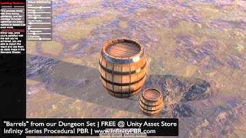 Barrels FREE @ Unity Asset Store - "Infinity Series" Procedural PBR
