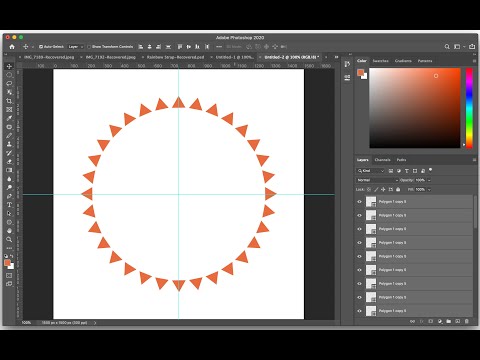 Photoshop - Rotating Objects around a Circle