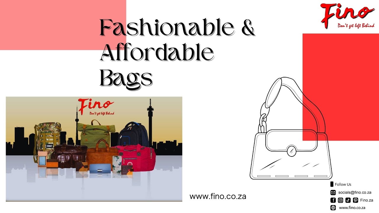 Discover the Full Fino Bag Range — Stylish & Practical 🎒