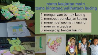 PAUD tema binatang (kucing)