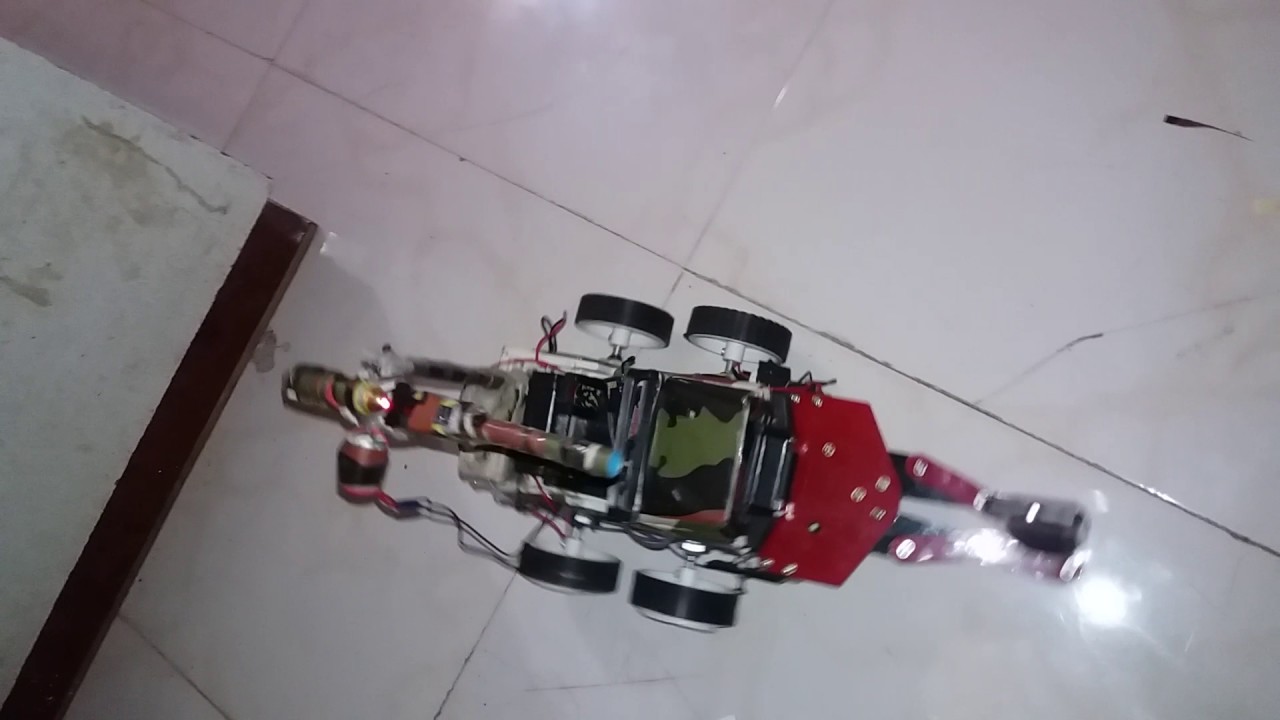 Arduino UNO project Defense Robot video - YouTube image.