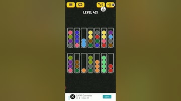 Ball sort puzzle level 421 #shortsvideo #shorts