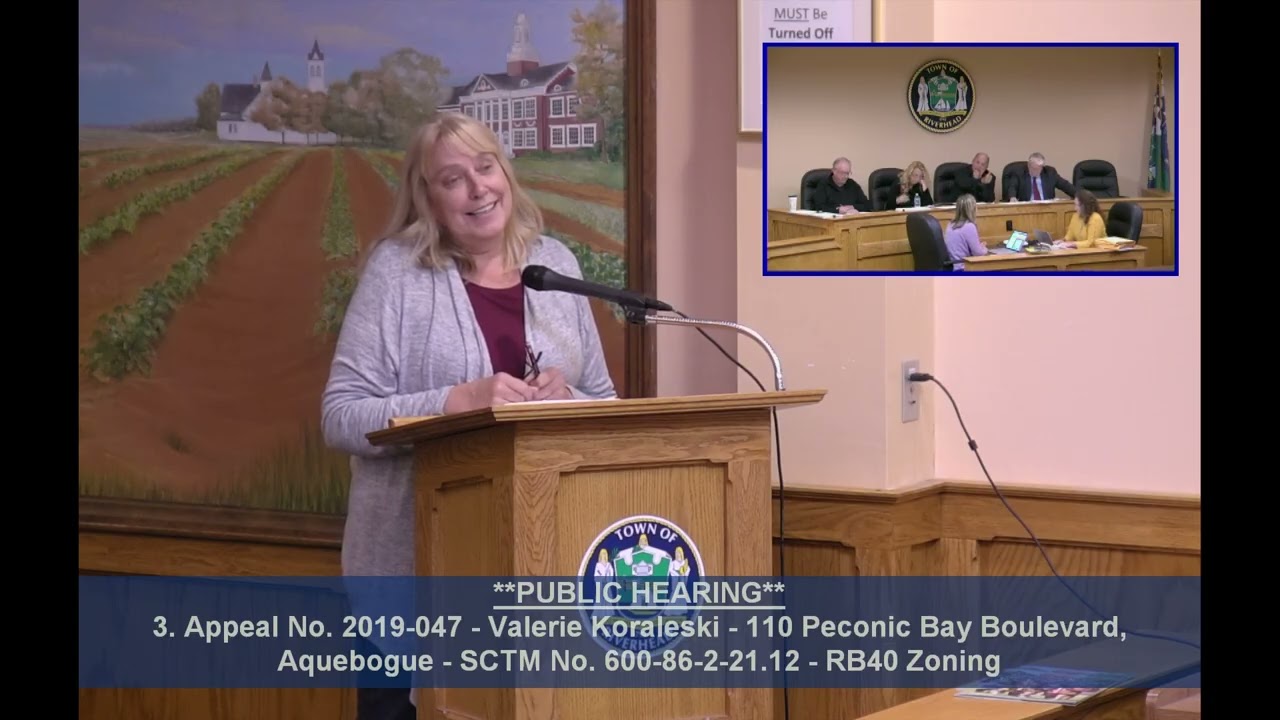 2019–10–24 Zoning Board of Appeals