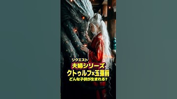 妖怪夫婦 クトゥルフ×玉藻前  #妖怪 #aiart  #変身 #恋愛 #midjourney #妖魔人