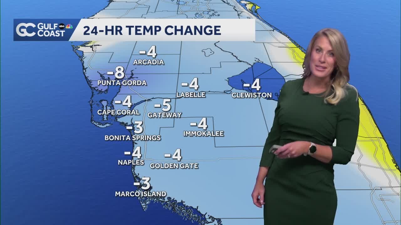 Cool temperatures settle across the Gulf Coast - YouTube