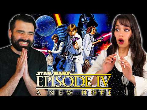 We Watched STAR WARS: EPISODE IV - A NEW HOPE For her First Time! (MOVIE REACTION)