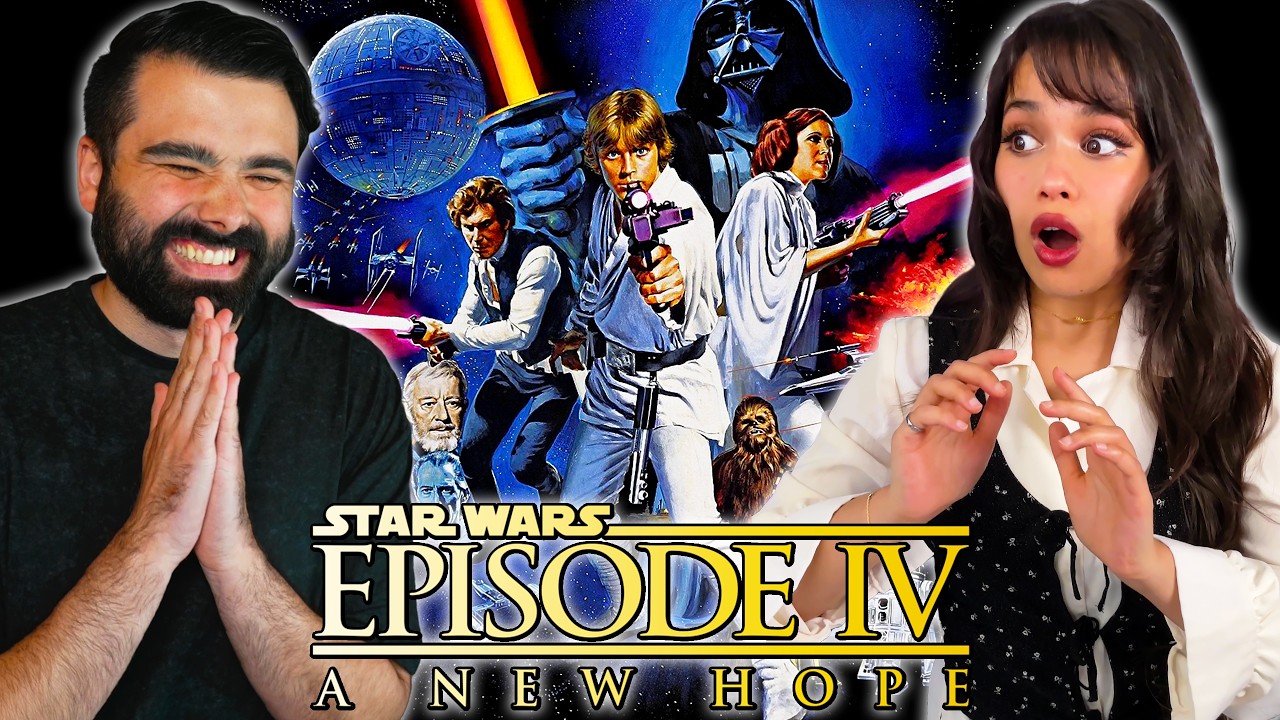 We Watched STAR WARS: EPISODE IV - A NEW HOPE For her First Time! (MOVIE REACTION)