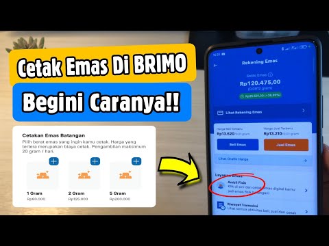 Cara Cetak Fisik Emas di BRIMO | Langsung di Aplikasi