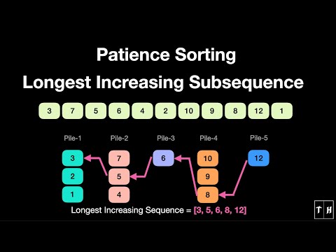 Patience Sorting - Longest Increasing Subsequence | Animation | Learn in 4 mins Episode cover
