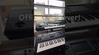 Office / studio / home from home   All the toys 👍😉#studio #synths #work
