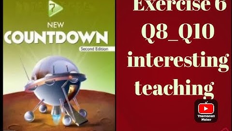 oxford || new countdown book 7 second edition || chapter 6 Exercise 6 ||Q8_Q10 easily solved