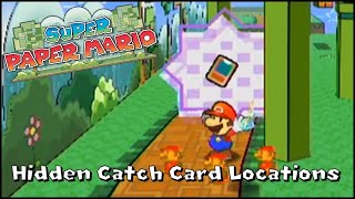 Super Paper Mario - ALL Hidden Catch Card Locations