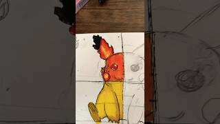 drawing Pikachu fire type part 2#domsbrushpen#shorts