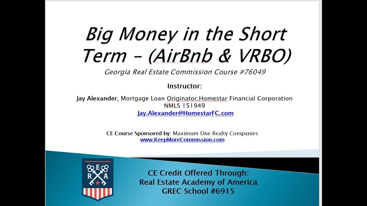AirBnb VRBO CE Class March 2023 YouTube Airbnb vrbo ce class march 2023 youtube