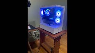 took my gaming pc off the floor and got a mini table for it!!#entertainment #fyp #shorts