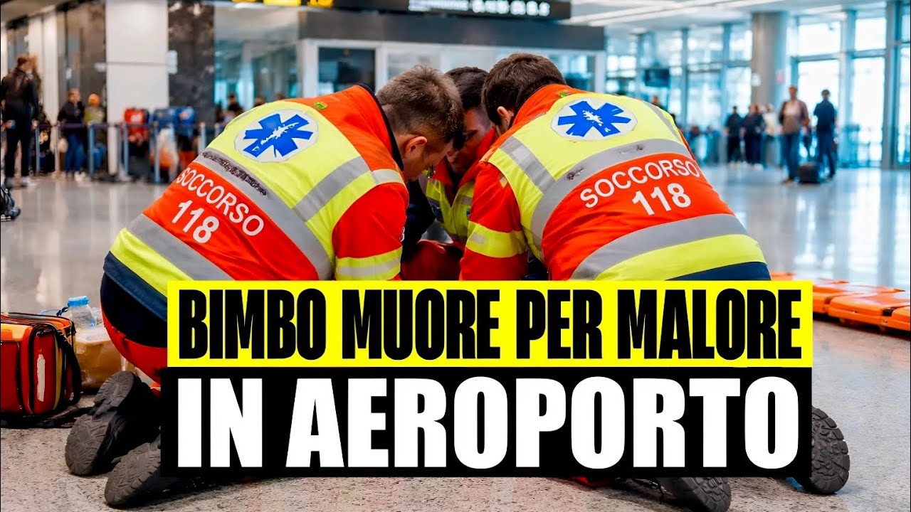 TRAGEDIA ALL'AEROPORTO DI FIUMICINO: BIMBO MUORE STRONCATO DA UN MALORE