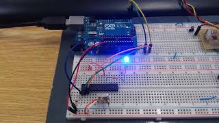 Arduino Uno (ATMEGA328P) on a Breadboard