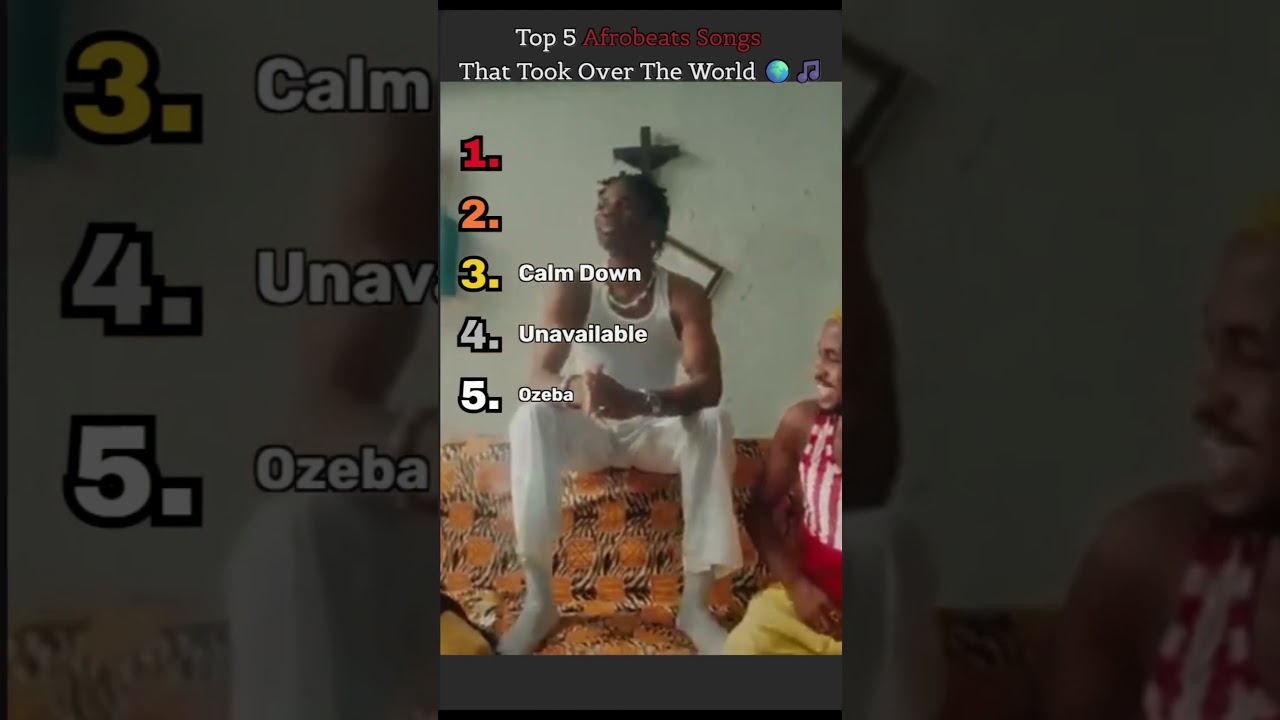 Top 5 Afrobeats Songs That Took Over The World 🌍🎵 #shorts
