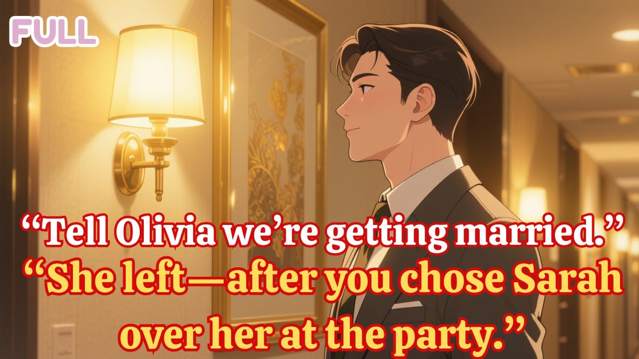 Tell Olivia we’re getting married ” “She left—after you chose Sarah over her at the party