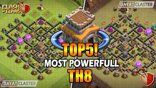 TH8 Most Powerfull TOP5 Base 2026 [With Copy Link] | TH8 Base Layouts