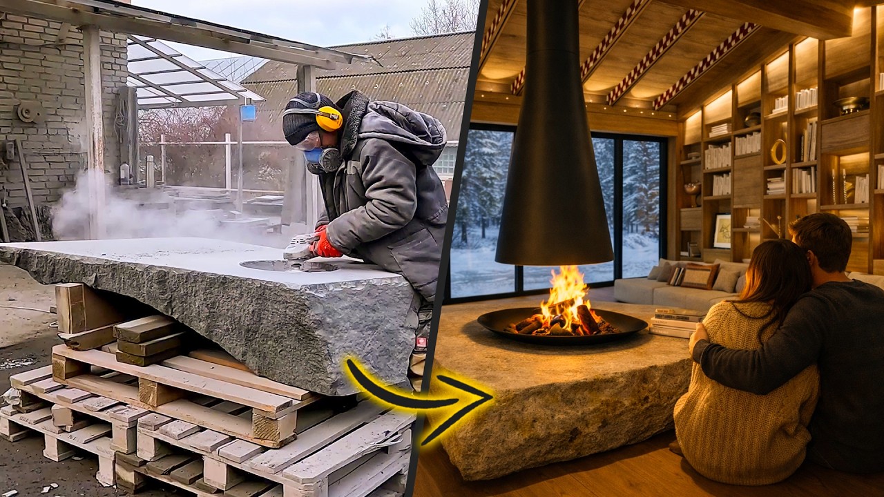 Поставили огромный камень прямо в доме. Зачем?