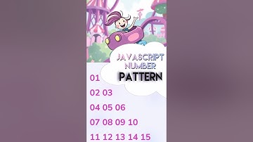 Number pattern program in javascript | javascript tutorial for beginners #shorts#javascript#pattern