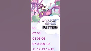 Number pattern program in javascript | javascript tutorial for beginners #shorts#javascript#pattern