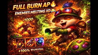 TEEMO😂 YOU ARE MELTING US🔥BLAST DAMAGE😂LATE GAME DOMINATION #leagueoflegends #gaming #burn #fire