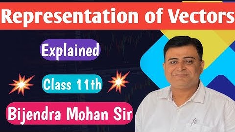 Representation of Vectors | Class 11 Physics | Complete Explanation by Dr. Bijendra Mohan Sir