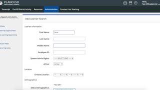 PowerSchool- Adding participants to roster