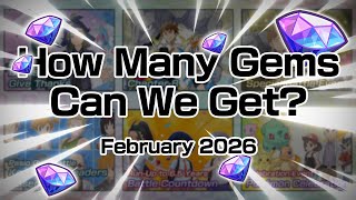 [Pokemon Masters EX] HOW MANY GEMS CAN WE GET? (February 2026)
