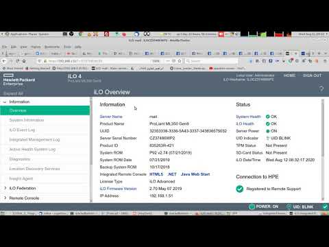 Update HP Proliant ML350 Gen9 and Gen10 iLO with SPP update 2020030 2020_0402.3 2020 April 02