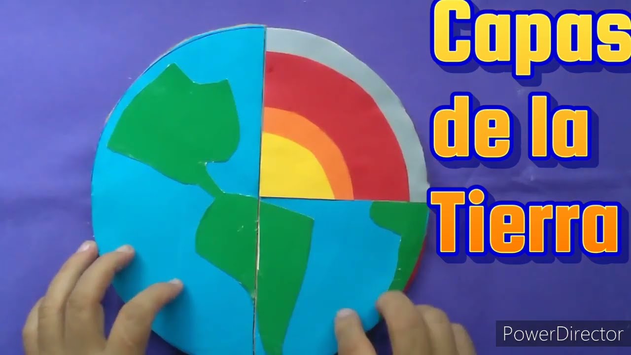 Cómo hacer LAS CAPAS DE LA TIERRA Proyecto Escolar fácil, image size:1280x720