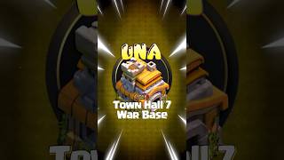 BEST TH7 WAR BASE 2026 #clashofclansindonesia#unaclasher #th7