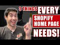 What EVERY Shopify Home Page Should Look Like