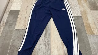 adidas Men's Essentials 3-Stripes Fleece Tapered Cuff Pants Review