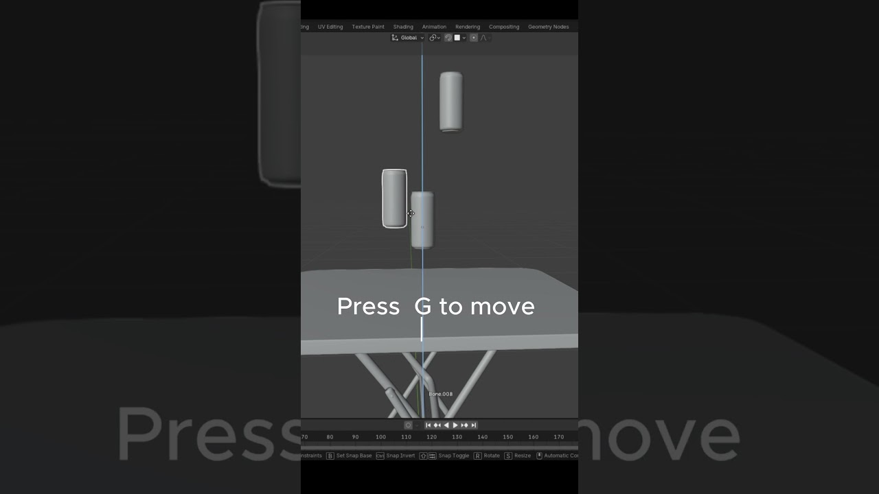 Best way to snap objects in blender.(snapping tool. #shorts #viral