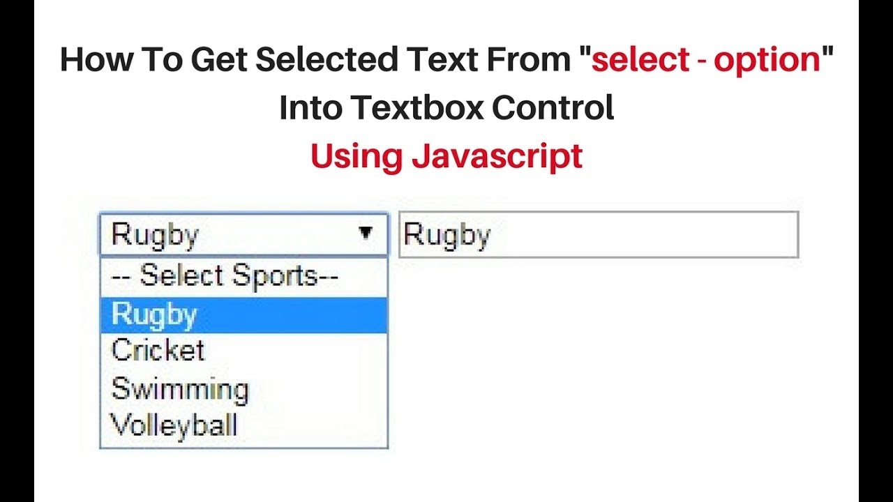 change select options into button text html css