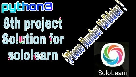 python3 8th project Solution for sololearn Phone number Validator | intersting