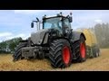 Straw baling with a New Fendt 826 Vario Black Beauty + New Krone BigPack 1290XC - Stouten Fourage