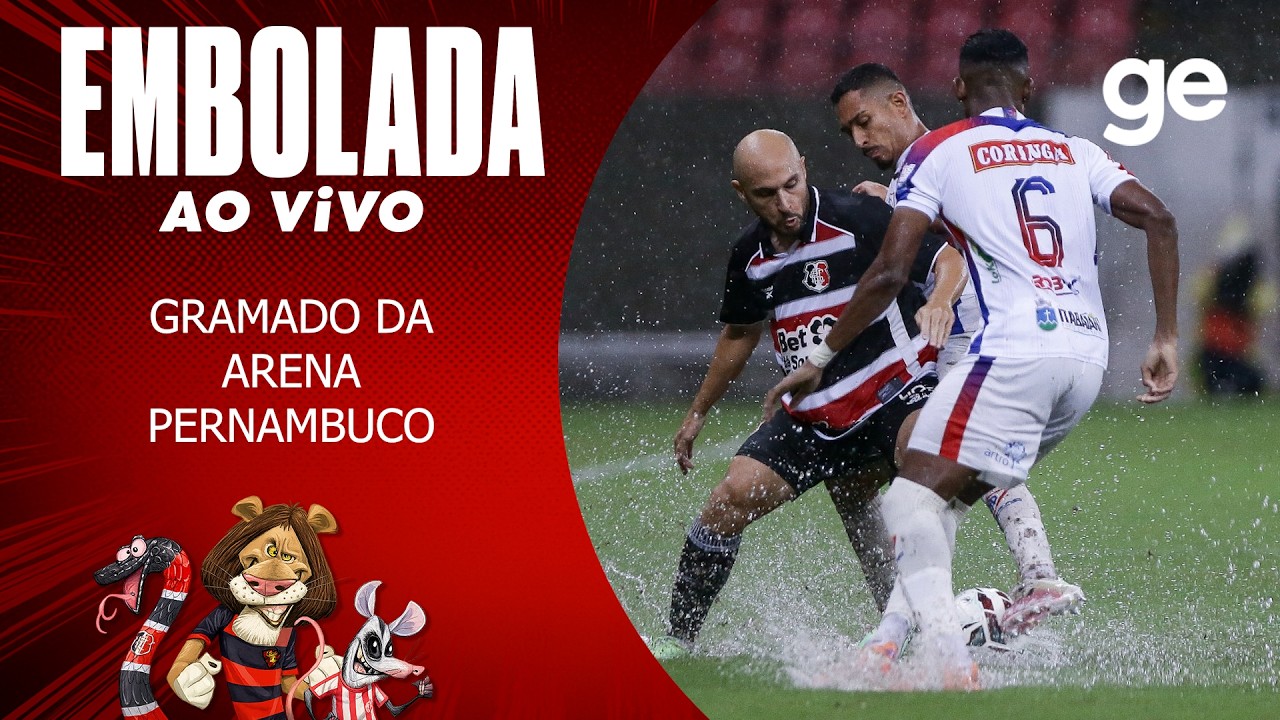 AO VIVO! EMBOLADA! SANTA NA SÉRIE C E GRAMADO DA ARENA PERNAMBUCO #podcast | ge.globo