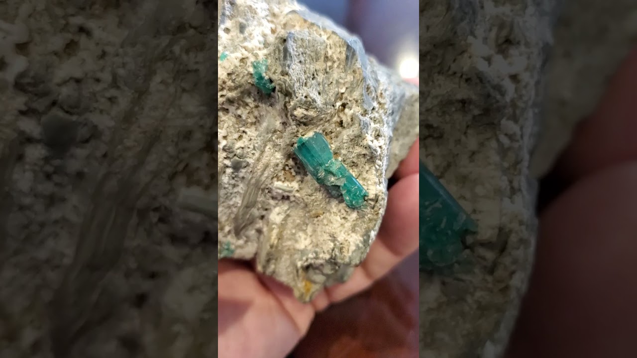 Natural Emerald on Matrix 