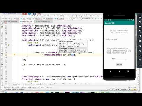 14   Android GPS Geocoder & SMS
